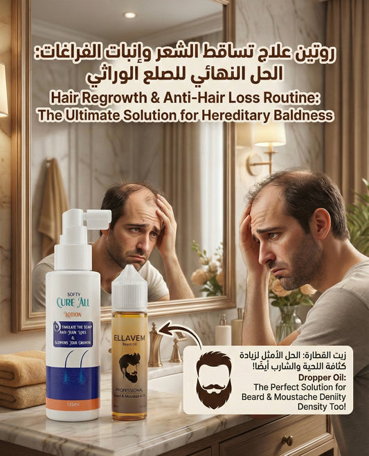 روتين علاج تساقط الشعر والصلع الوراثي